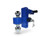Ball Mount 2 Inch Shank 6 Inch Drop Blue