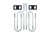 HP10511 1.0" Rear Block Kit for 2003-13 RAM 2500 & 2003-25 RAM 3500 (4WD) SRW