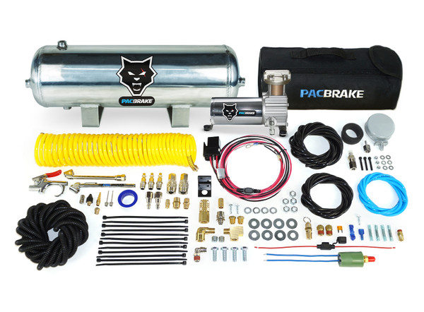 Onboard Air Kit with 2 1/2 Gallon Aluminum Air tank W/Air Compressor HP10164-AL