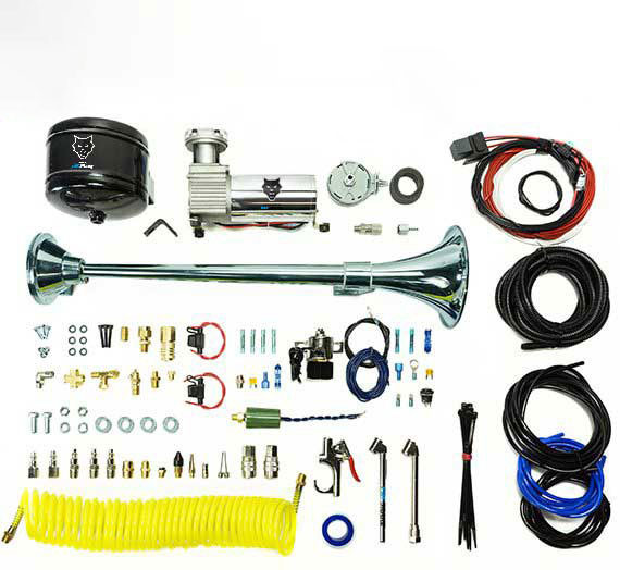 Premium Large Single Air Horn W/Air Horn (HP10234) And Onboard Air (HP10163)
