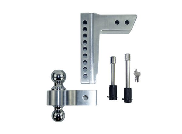 Pacbrake's HP10599-1 Pacbrake Ball Mount - 2.5" shank, 8" Drop, Chrome