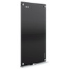 Dry Erase Board, Glass, 48 in, 96 in, No Frame Frame, Black, Gloss  G9648B-A