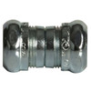 Raco EMT Coupling, 3-4 in, Compression, Steel, Zinc Plated, Gray 2923