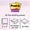Post-it&reg; Super Sticky Adhesive Note 65424SSAU