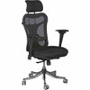 MooreCo Ex Ergonomic Office Chair - Black Seat Color - 5-star Base - 1 Each