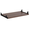 Lorell Universal Keyboard Tray - Walnut - Melamine - 1 Each
