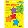 Trend Smiling Stars Accents - 36 x Smiley Star Shape - Precut - 5.50" Height - Assorted - 36 / Pack