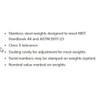 Rice Lake Weighing Systems CalibrationWeight,StainlessSteel,Metric 12507