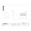 Grade 8, 9-16"-18 Hex Head Cap Screw, Black Oxide Steel, 4-1-2 in L, 5 PK  U04160.056.0450
