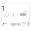 Grade 8, 9-16"-18 Hex Head Cap Screw, Black Oxide Steel, 4-1-2 in L, 5 PK  U04160.056.0450