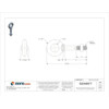 Eye Bolt With Shoulder, 3-8"-16, 6 in Shank, 3-4 in ID, Steel, Galvanized  N2023-6