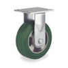 Manufacturer Varies Plate Caster,Rigid,Rubber,5 in.,440 lb. TFK 125 GR2H