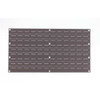 Steel Louvered Panel, 1-4 in D x 20 in H x 36 in W, Gray  QLP-3619