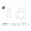 Flush Slotted Latch Electrical Enclosures, 8 in H, 4 in D, 8 in W, 1, Steel  A8N84