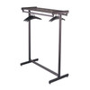 Quartet Garment Rack,48 in W,Black 20314