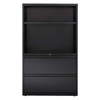 Hirsh 36" W 2 Drawer Lateral File Cabinet, Black,  A4/Legal/Letter 16778