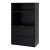 Hirsh 36" W 2 Drawer Lateral File Cabinet, Black,  A4-Legal-Letter 16778