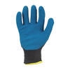 Coated Gloves, Nylon/Latex Palm, Acrylic Lining, Black/Blue, 2XL ( 11 )