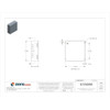 1-4 Turn Latch Electrical Enclosures, 16 in H, 6 in D, 16 in W, 1, Steel  AHE16X16X6