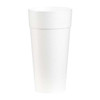 Dart Disposable Hot cup 24 oz. White, Foam, Pk500 24J16