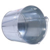 Manufacturer Varies 5 gal Round Tapered Bucket, Silver, Steel BKT-GAL-500