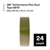 3m Duct Tape, Olive, 60 yd L, 2 in W 8979