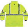 Ergodyne Hooded Jacket, Polyester, Class 3 Type R, Green, XL 8385