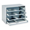 Steel, 12 compartments, 12 1-2 in D x 3 1-8 in H x 18 3-8 in W  115-95-D568