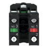 Schneider Electric Push Button Operator, 22 mm, 1NO-1NC, Black XB5AA25