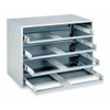 Steel, 12 to 18 compartments, 12 1-2 in D x 3 1-8 in H x 18 3-8 in W  099-95-D928