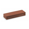 Single Grit Benchstone, 8 in W, 2 in L, 1 in H, Aluminum Oxide, Brown, Orange