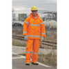 Tingley Flame Resistant Rain Jacket, PVC, Class 3 R, Orange, 4XL J53129