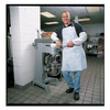 Bib Apron, Polypropylene, Serged, 1 mil, 36 in, White, Universal, 100 PK