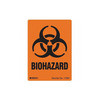 Brady DOT Handling Label, Biohazard, Paper, 2-7/8" W, 4" H 17697LS