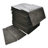 Sorbent Pad, 32 gal, 16 in x 18 in, Universal, Gray, Polypropylene