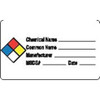 Roll Products NFPA Label, 6 in H, 6 in W, Vinyl, PK100 141534