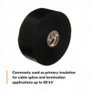 3m Electrical Tape, Black, 10 yd L, 1-1-2 in W, PK12 130C-1-1-2x30FT