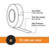 3m Electrical Tape, Black, 10 yd L, 1-1-2 in W, PK12 130C-1-1-2x30FT
