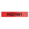 Novavision TamperEvidentLabels,Acrylic,PK255 XSG21-37RESN-250