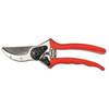 Hand Pruner, Bypass Blade, 1 in Cut Cap, High Carbon Steel 2-3/4 in L Blade, Rubber Grip