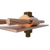 Burndy Connector,Copper,Overall L 2.32in GC2929