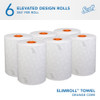 Pro Slimroll Hard Roll Towels for Orange Core Dispensers, White, 580'-Roll, 6PK  47035