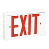 Exit Sign, White, 2 Face(s), LED, Universal Mount, Nickel Cadmium