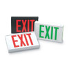 Exit Sign, Black, 2 Face(s), LED, Universal Mount, Not Battery Powered  XFL2RBB-U