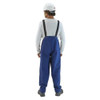 Alphatec Breathable Blue Bibbed Poly Overall, Nomex, 31 in Inseam, Blue, XL  66-672