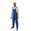 Alphatec Breathable Blue Bibbed Poly Overall, Nomex, 31 in Inseam, Blue, XL  66-672