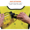 Ergodyne Dry Cooling Vest, Nylon, Hook-and-Loop, Green, XL 6687