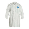Tyvek 400 Disposable Lab Coat, Tyvek(R) 400, Snaps Closure, White, 2XL, 30 PK