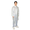 Condor Condor Disposable Lab Coat, Polypropylene, Snaps Closure, White, M, 25 PK 26W795