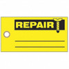 Tag, Inspection, Paper, 3 in H x 5 3-4 in W, Black on Yellow, Rectangle, 100 PK  86747